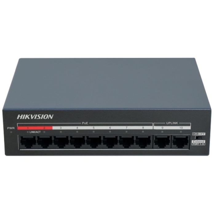 Switch POE 8 port zasilacz do kamer Hikvision DS-XS0110-P/Polish